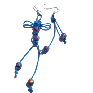 Blue Chinese knotwork Earrings