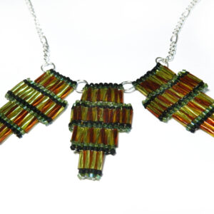 Art Deco Ladder Stitch Necklace