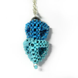 Blue Double Pyramid Pendant