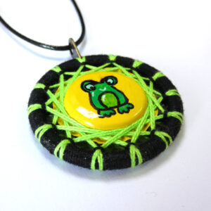 Frog Bottle Cap Zwirnknopfe