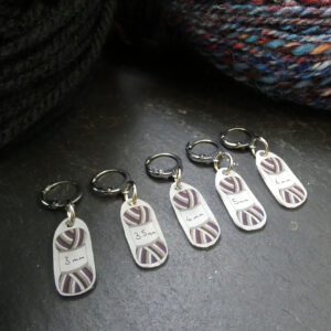 Ace Pride Yarn Stitch Markers (Hook Size)