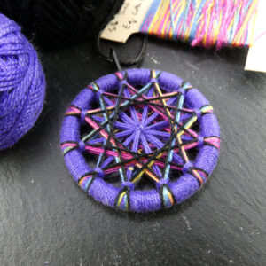 Stained Glass Window Zwirnknopfe Pendant