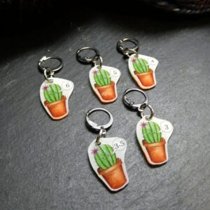 Cactus Stitch Markers (Hook Size)