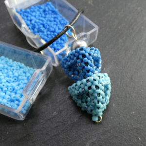 Blue Double Pyramid Pendant