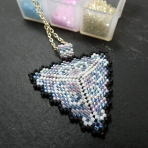 Trans Triangle Pendant (patterned)