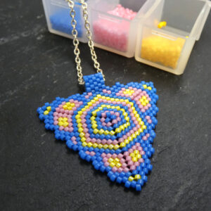 Pan Triangle Pendant (patterned)