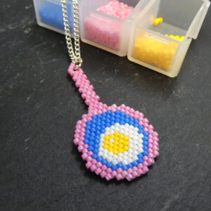 Pan Pride Beaded Frying Pan Necklace