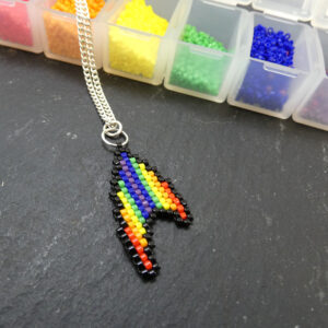 Rainbow Trek Logo Pendant